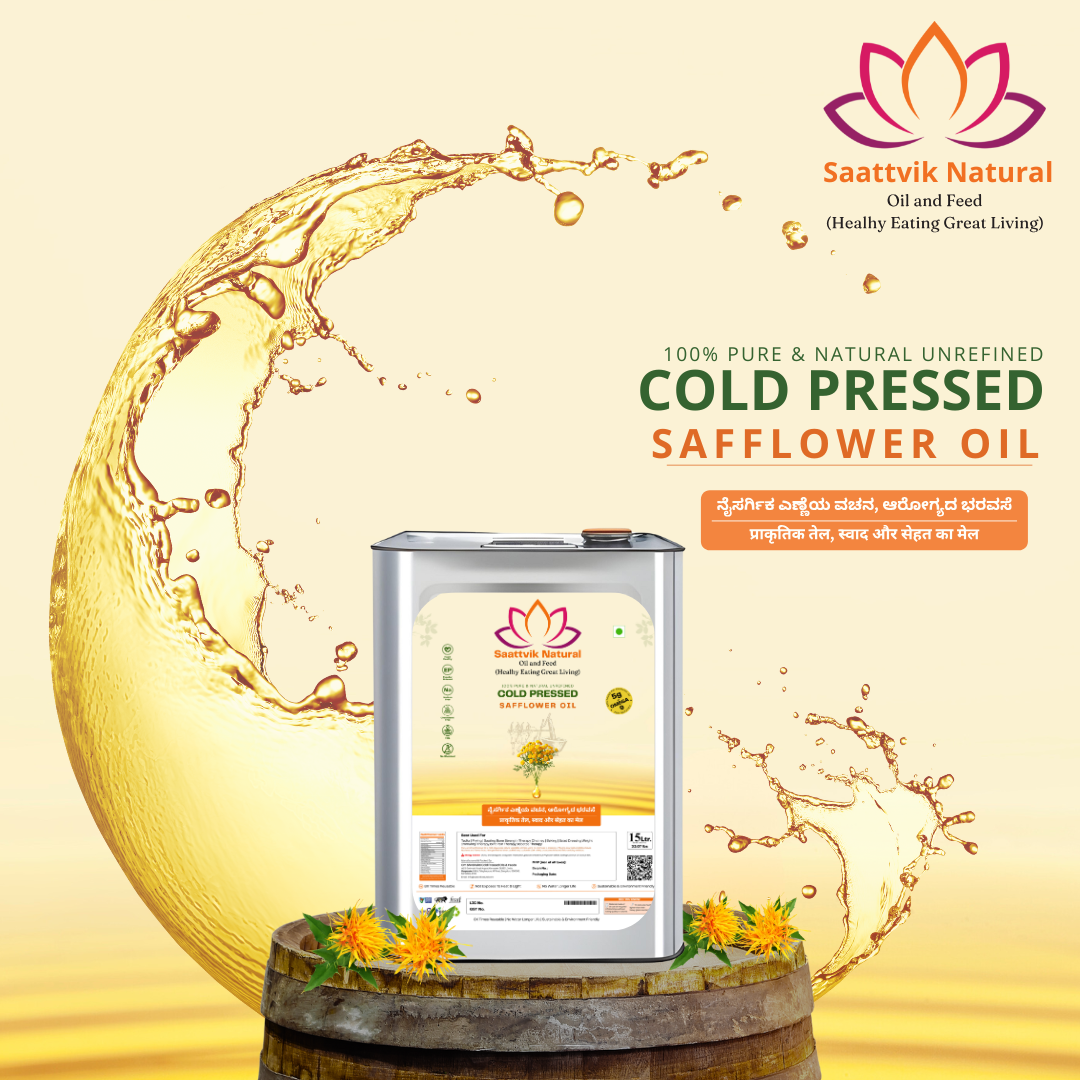 SaattvikNatural-Cold Pressed Safflower Oil(KUSUBI-KUSUM)