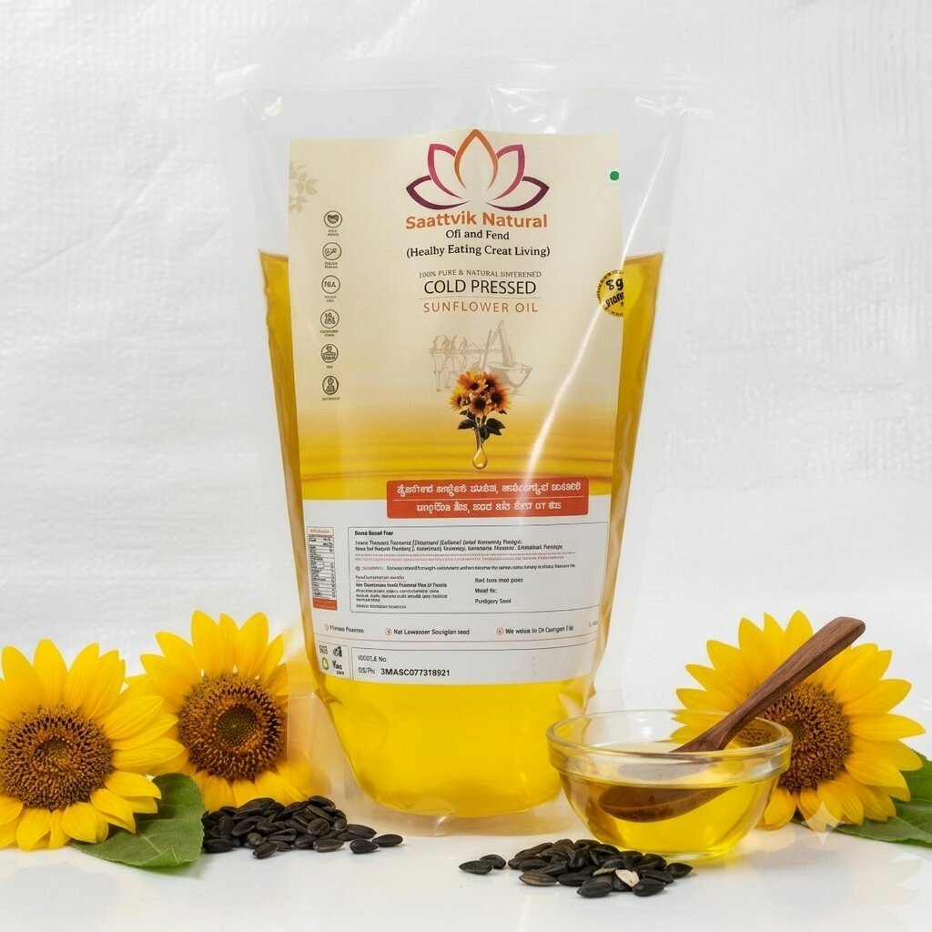 Zero Hexane-Ultra Cold Pressed Sunflower Oil